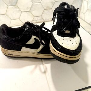 Nike Men’s Air Force 1 Premium Tuxedo Size 10.5 Rare Black & White